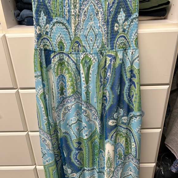 J. McLaughlin Size 12 strapless summer dress - Picture 3 of 3